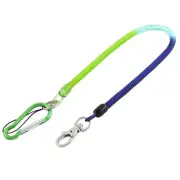 Retractable Coil Springs Keychain, Spiral Coiled Fishing Lanyard Rope 1 Pcs