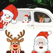 Santa Claus and Rudolph The Red Nosed Reindeer Vinyl Decal Window Stickers