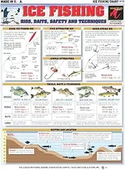 Ice Fishing Chart #14 (Rigs, Baits, Safety & Techniques)- Waterproof Quick Reference Guide | Portable & Built to Last | Double-Sided & Easy to Read