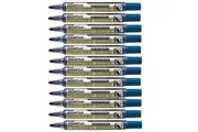 Pentel Maxiflo Permanent Marker Bullet Point Blue Box of 12