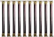 Artibetter Purse Clasp 10Pcs 12CM Metal Internal Flex Frames DIY Handbag Hinges Replacement Spring Clips Purse Clasp for Coin Purse Clasp Bag Handbag Bronze Purse Making Supplies