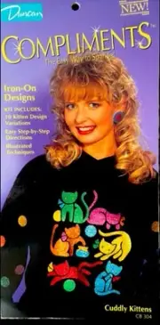 Duncan Compliments Iron On Designs Cuddly Kittens CB304 NEW