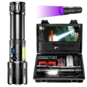 Shadowhawk Rechargeable Flashlights High Lumens, 2000LM XHM90.2 30W LED Flash...