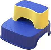Cabilock Slip Step Stool Lightweight Two Step Stool for Bathroom and Toilet Training for Adults Stable Design