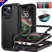 For iPhone 16e 15 14 13 12 11 Pro Max Heavy Duty Shockproof Silicone Case Cover