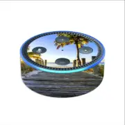 Skin Decal for Amazon Echo Dot (2nd gen) / The Beach Tropical Sunshine Vacation