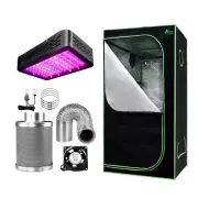 Greenfingers Grow Tent Light Kit 80x80x160CM 1000W LED 4" Vent Fan,Greenfingers