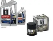 Mobil1 M1-108A Engine Oil Filter & 6 Quarts Mobil1 0W20 Full Syn. H/M Motor Oil (for: Smart)