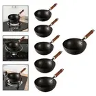 Small Wok Pan Induction Cooker Cookware Cooking Wok for Camping Home Hotel