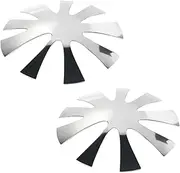 Gogogmee French Tip Stencils 2pcs Nail Art Molds Stainless Steel Nail Art Templates Easy to Clean for Nail Schools