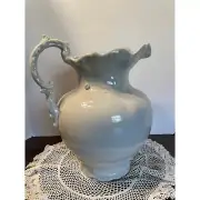 Vintage Marked Mellor and Co Etruria Ironstone Pottery White milk Pitcher Victor