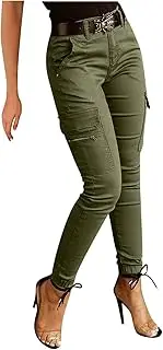 [Generic] Yoga Pants for Women High Waisted Yoga Pants Athletic Stretch Pants Butt Lifting Work Pants, Army Green, X-Large