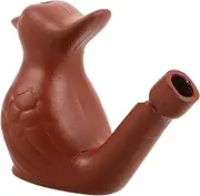 Sosoport Pottery Water Bird Whistle Peacock Shaped Decorative Funny Bird Noise Maker with Sound Reliable Pottery Material Unique Ages