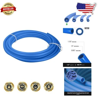 Flexibility 1 Inch PEX A Tubing - 100 Ft Blue Pipe for Quality Plumbing