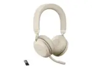 Jabra Evolve2 75 MS Stereo USB-A Headset - Beige (27599-999-998)