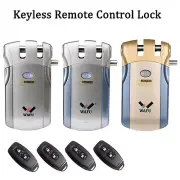 WF-018 Wireless Remote Control Lock Security Invisible Keyless Door Lock I5M9