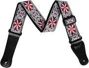 xinyee GS-02 Adjustable Embroidery Guitar Straps for Acoustic Electric Guitars Bass Accessories Yellow