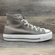 Converse Chuck Taylor All Star Lift Hi Women 11 Grey White Platform Sneakers
