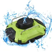 Cordless Robotic Pool Cleaner 30W IPX8 Waterproof Dual-Drive Motors G2S6