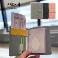 在飛比找蝦皮購物優惠-護照收納 RFID防盜刷護照夾 韓版簡約皮 證件收納包 皮革