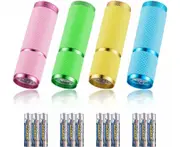 UV Flashlight USB 395nm LED Ultraviolet Black Light Detector for Fluorescent Agent Detection Jade Identification