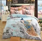 3D Peacock Tiger ZHUA2577 Bed Pillowcases Quilt Duvet Cover Set Queen King Zoe
