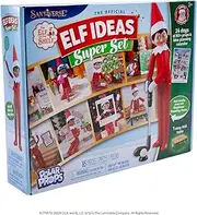 The Elf on the Shelf 24-Day Super Set - Official The Elf on the Shelf Ideas for 24 Days of Elf Magic - 80+ Props, MagiFreez Standing Pants and Planning Calendar - for Ages 3 Years and Above