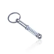 4 Pcs Piston Shock Absorber Shape Key Chain Decoration Key Chain Pendant white