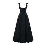 [Giambattista Valli] Giambattista Valli-Black Cotton Long Dress-Donna 40 IT