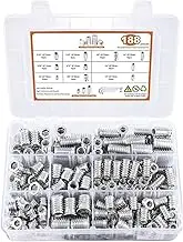 Hexagon Socket Nuts Set, Assortment Fastener Kit, Durable Hardware with Hex Spanner Tool, Reliable Bolt Connection, Ideal Threaded Inserts for Furniture Pine Plywood Projects