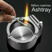 Metal Ashtray Ten Thousand Match Lighter Multifunction Trays Home Table Decor