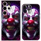 Violent Horror Evil Clown Devil Smile Case Cover Silicone / Shockproof / MagSafe