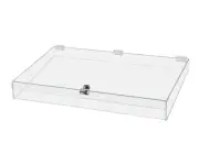 Display Case with Keys 24x 18x 3.75 Clear Countertop Rectangular Lucite Tray wit
