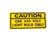 Kwik Way CAUTION Decal - 000-6609-14