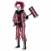 Nightmare Clown Horror Joker Jester Pennywise Halloween Child Boys Costume