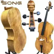 Copy 1724 Yo-Yo Ma Cello 4/4,Professional sound, Wider body cello, Carved neck