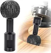 Sphere Rotary Burr with 5/8-11 Threads for 4 1/2 and 5 Inch Angle Grinder, Ball Gouge Angle Grinder Attachments Power Carving Tools for Wood Carving Grinding Polishing Engraving