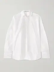 [CARVEN] CARVEN - Pearl-embellished Taffeta Shirt - White - FR 36 FR 36 White