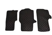 Black Left Hand Drive Floor Covers for Volkswagen Crafter II 2016+ Van 2+1