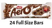 Nestle Aero Chocolate Bars Full Size 42g Each 24 Count