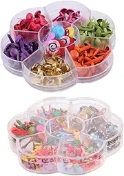 KALLORY Handmade Craft Brads Boxes Mm Metal Brads DIY Nails for Boys and Girls Safe Attractive