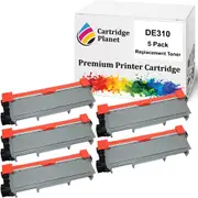 5 Pack Compatible Toner Cartridge for Dell E310 E310dw E514 E514dw E515 E515dn E515dw (2,600 Pages)