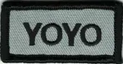 Gray Black YOYO You're On Your Own Patch Fits For VELCRO® BRAND Loop Fastener
