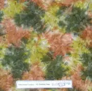 Country Patchwork Quilting Fabric BATIK RUST GREEN Sewing Cotton 50x55cm FQ NEW