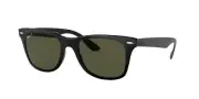 New Ray Ban Sunglasses RB4195 WAYFARE LITEFORCE 601S/9A MATTE BLACK/GREEN POLAR