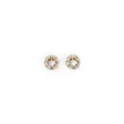 [Valentino Garavani] Valentino Garavani-Golden Brass Earrings-Donna OS OS