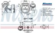 EGR GAS RECIRCULATION VALVE NIS98297 NISSENS I