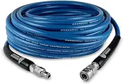 Essential Washer Blue Pressure Washer Hose 100 ft With 3/8 Quick Connect Fittings and 360 Swivel Outlet | 4000 PSI