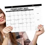 18 Monthly Desk Calendar 2023 with To-do List & Notes Content -Style 2