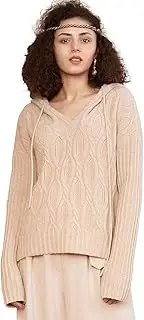 [ZHILI] Women Fanshion Knit Wool Pullover Sweater Jumper with Hooded
